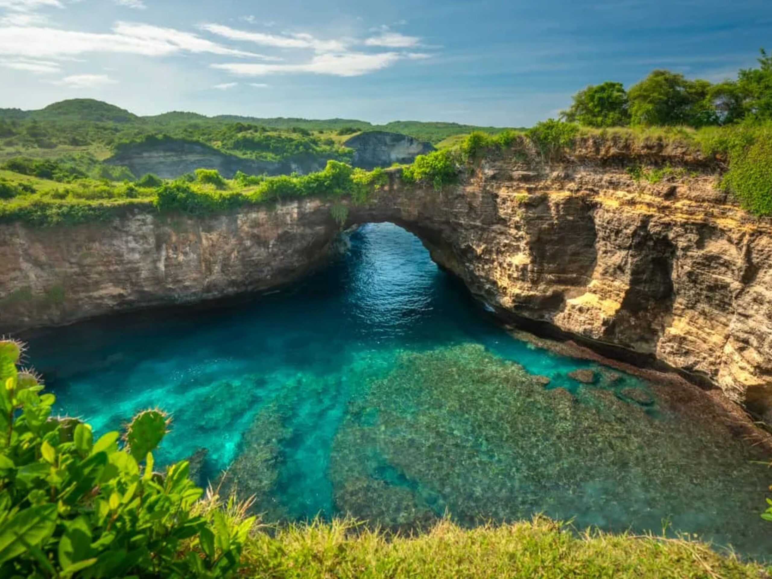 Broken Beach on the west coast of Nusa Penida